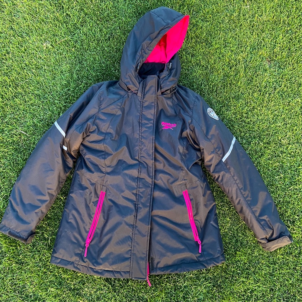 Reebok women’s black/pink 3 in 1 (Jacket/Coat/Parka)